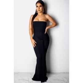 Strapless Knotted Sexy Maxi Bodycon Dress