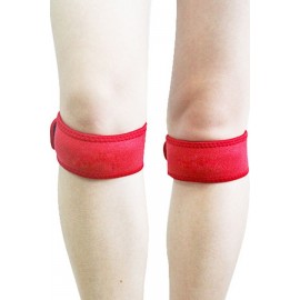 Red Adjustable Patella Knee Strap