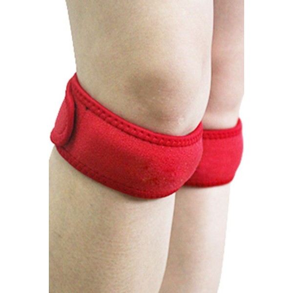 Red Adjustable Patella Knee Strap 