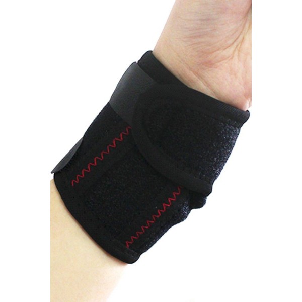 Black Adjustable Compression Wrist Brace Wrap 