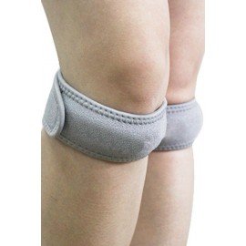 Gray Adjustable Patella Knee Strap