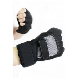 Black Non-slip Breathable Half Finger Cycling Gloves