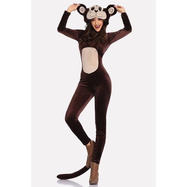 Coffee Monkey Cute Kigurumi Cosplay Costume