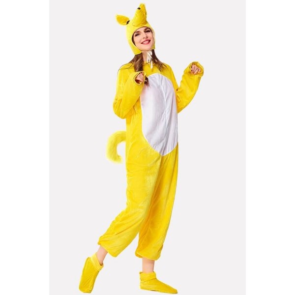 Yellow Weasel Jumpsuit Halloween Cosplay Costume 