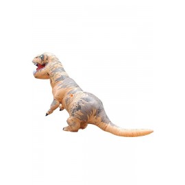 Light Brown Adult Inflatable Tyrannosaurus Costume