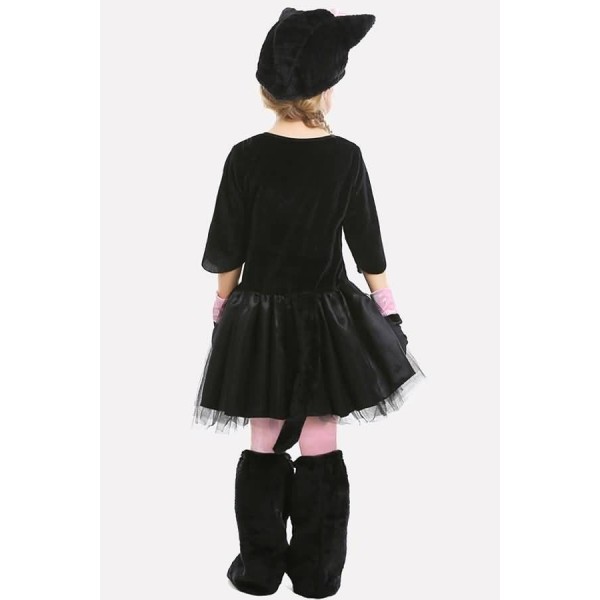 Black Cat Kids Halloween Costume 