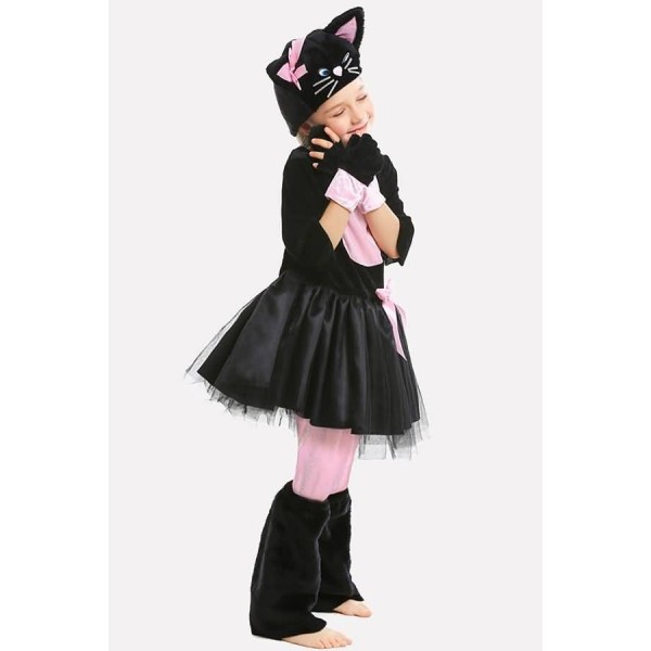 Black Cat Kids Halloween Costume 