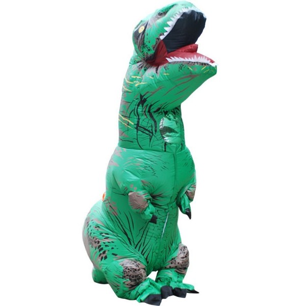 Green Adult Inflatable Tyrannosaurus Costume 