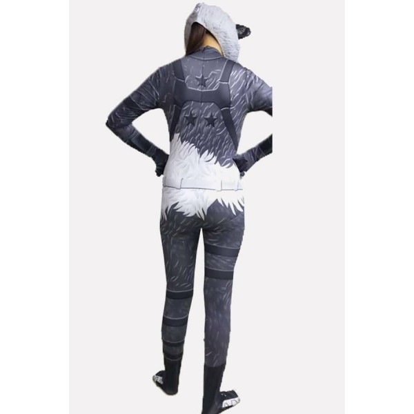Gray Bear Jumpsuit Fortnite Halloween Costume 