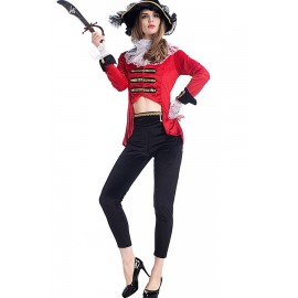 Black Two Piece Sexy Caribbean Pirate Costume