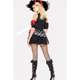 Black Sexy Pirate Dress Halloween Costume