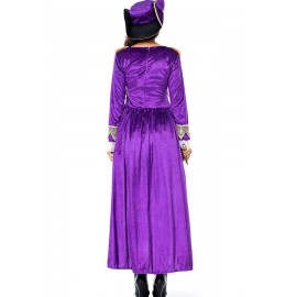 Purple Lace Dress Halloween Pirate Costume