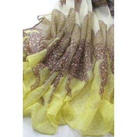 Beige Horse Printed Light Weight Stylish Scarf
